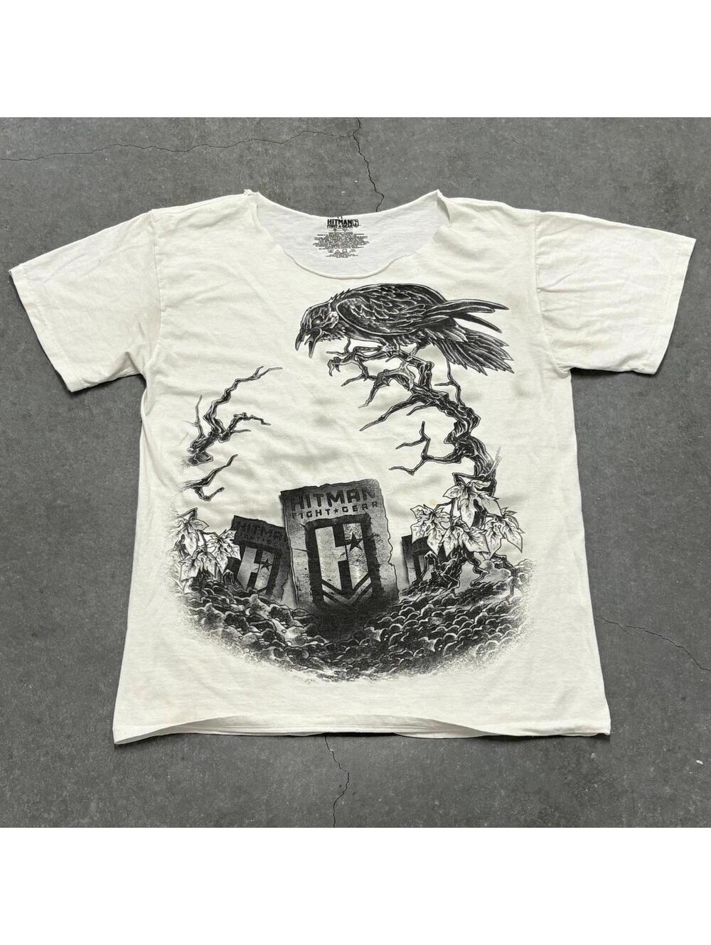 Hitman Fight Gear Tombstone Crow T Shirt